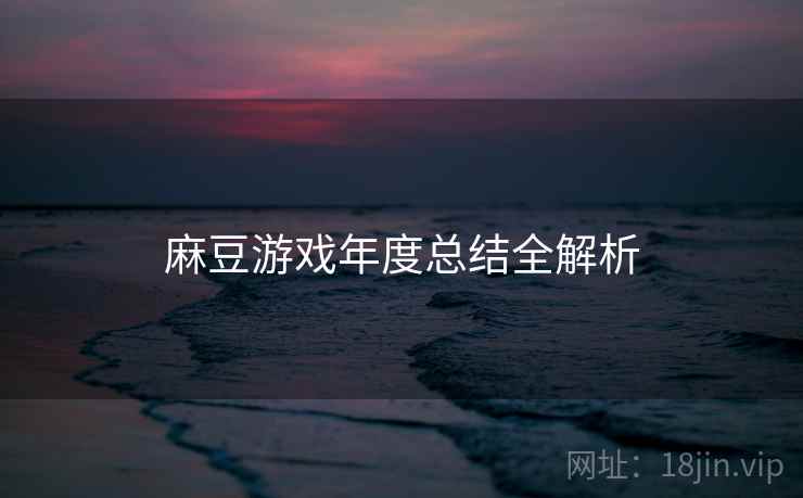 麻豆游戏年度总结全解析