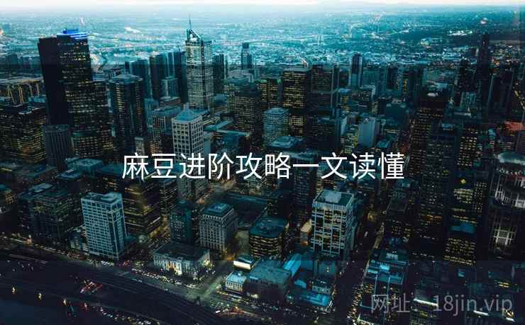 麻豆进阶攻略一文读懂