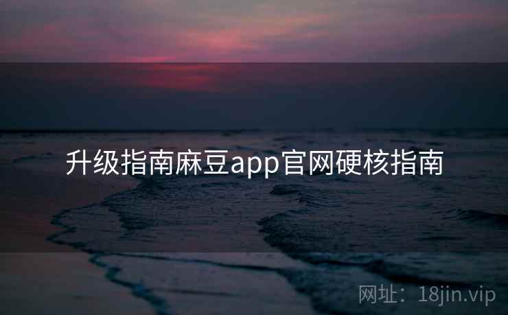 升级指南麻豆app官网硬核指南