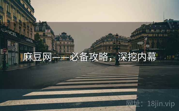 麻豆网——必备攻略，深挖内幕