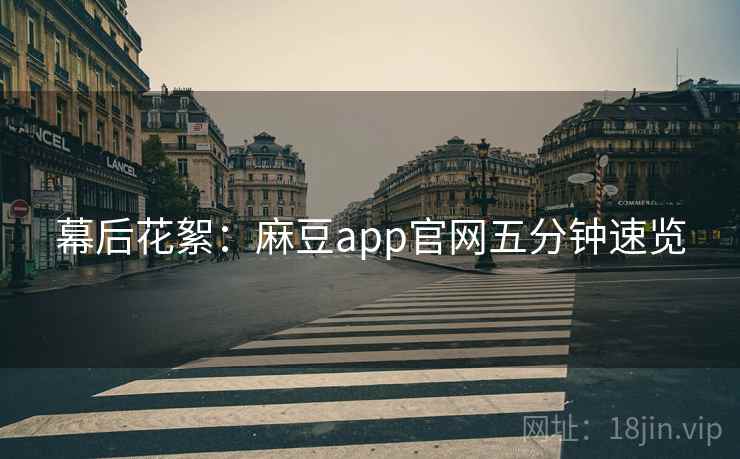 幕后花絮：麻豆app官网五分钟速览