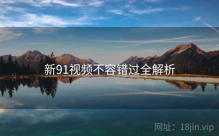 新91视频不容错过全解析