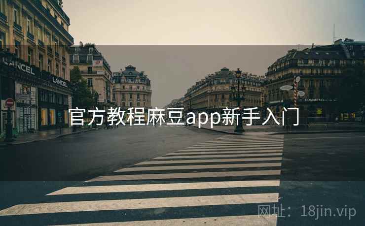 官方教程麻豆app新手入门