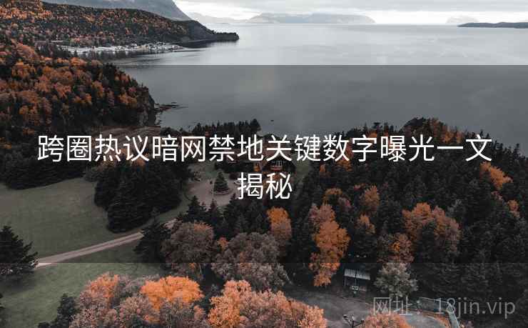 跨圈热议暗网禁地关键数字曝光一文揭秘
