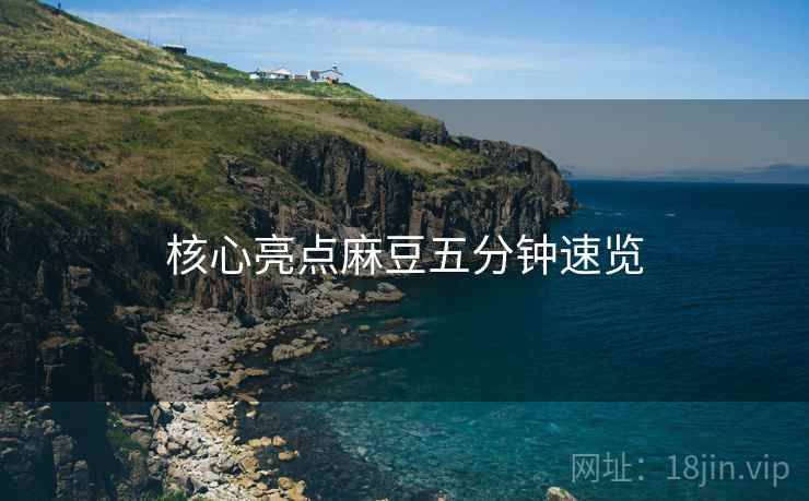 核心亮点麻豆五分钟速览