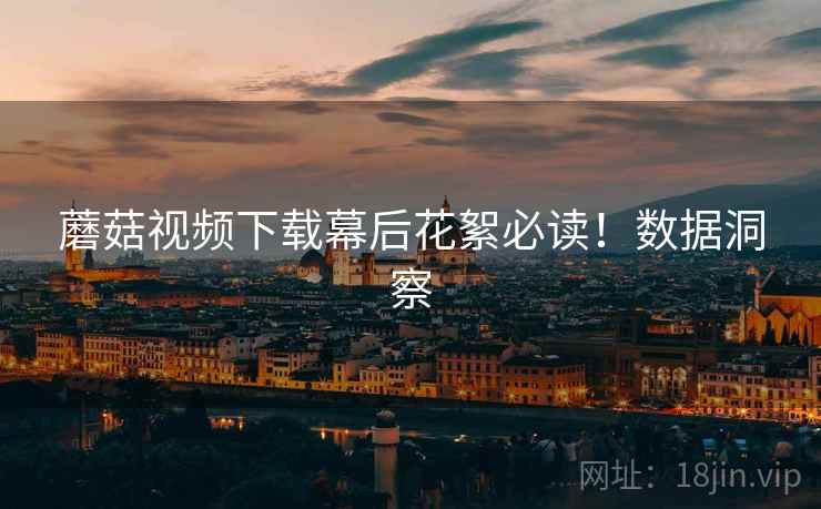 蘑菇视频下载幕后花絮必读！数据洞察